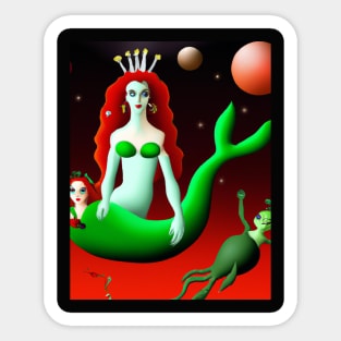 The birth of Venus alien Sticker